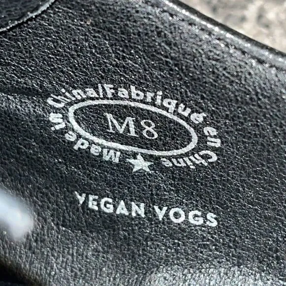 John Fleuvog Loafers - Prophesy Breton Leather Derby Shoes - Vegan - Black - 8