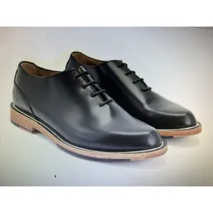 John Fluevog womens Size 9 Oxford Shoes Leather Modvog Mariella black gold