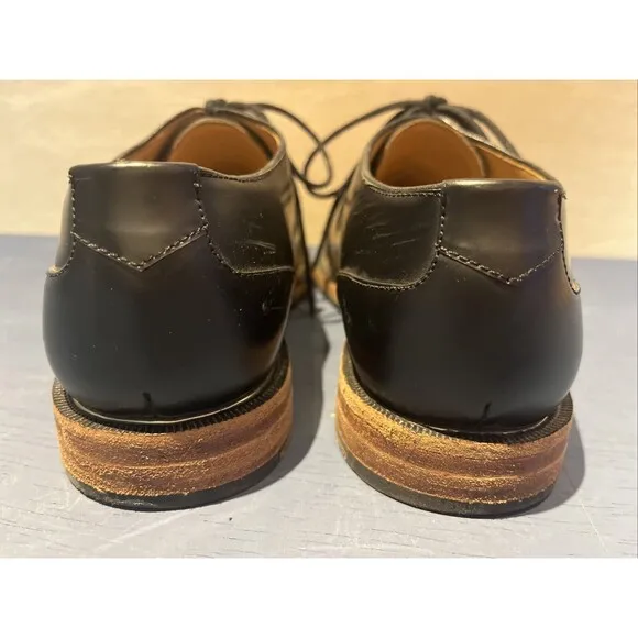John Fluevog womens Size 9 Oxford Shoes Leather Modvog Mariella black gold
