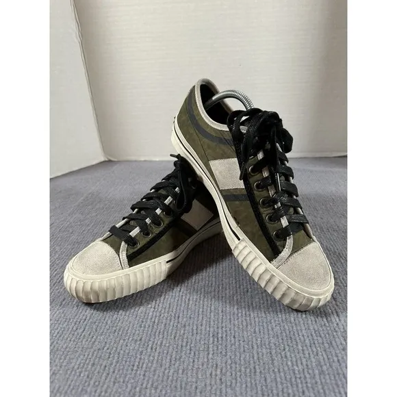 John Varvatos Bootleg Vulcanized Sneaker Mens Shoes 8M Green Black