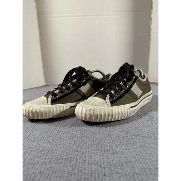 John Varvatos Bootleg Vulcanized Sneaker Mens Shoes 8M Green Black