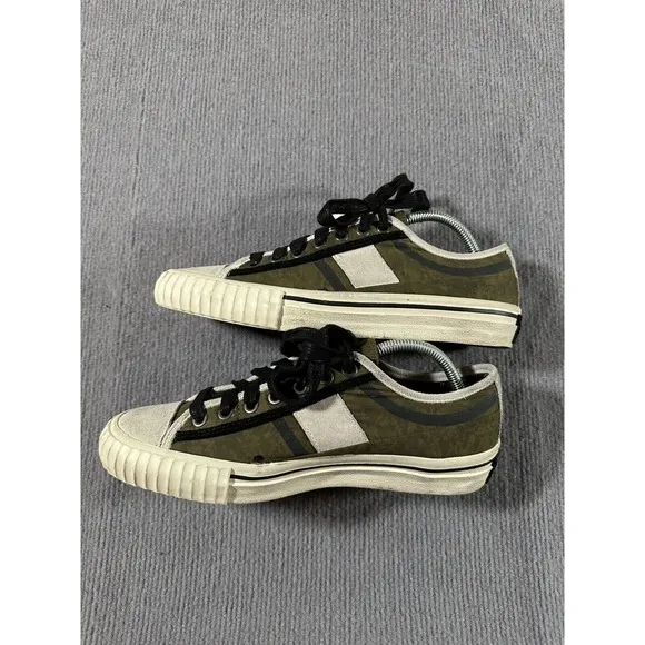 John Varvatos Bootleg Vulcanized Sneaker Mens Shoes 8M Green Black