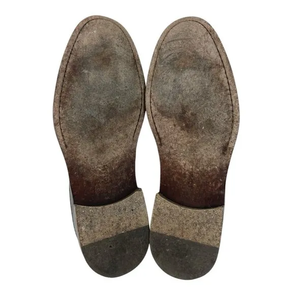 John Varvatos CrosbyMens Shoes Size 12 Brown Leather Slip On Loafer Luxury Italy