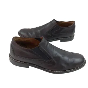 John Varvatos CrosbyMens Shoes Size 12 Brown Leather Slip On Loafer Luxury Italy