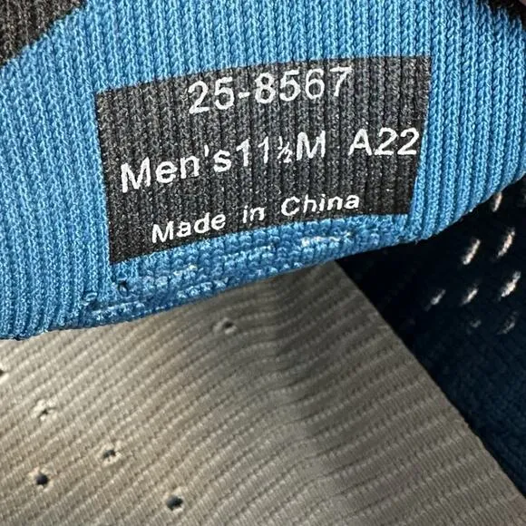 Johnston &amp; Murphy ACTIVATE U-THROAT Mens Size 11.5 Blue Knit Sneakers Shoes EUC