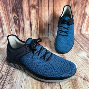 Johnston &amp; Murphy ACTIVATE U-THROAT Mens Size 11.5 Blue Knit Sneakers Shoes EUC