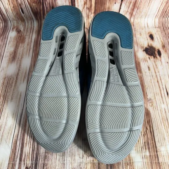 Johnston &amp; Murphy ACTIVATE U-THROAT Mens Size 11.5 Blue Knit Sneakers Shoes EUC
