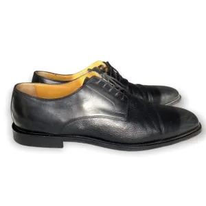JOHNSTON &amp; MURPHY Black Deer Leather Oxford Dress Shoe size Men’s 12