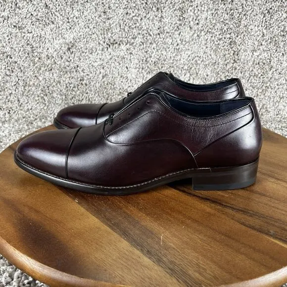 Johnston &amp; Murphy Cap Toe Oxford Men’s Size 8.5 Dress Shoes 59-2474 READ
