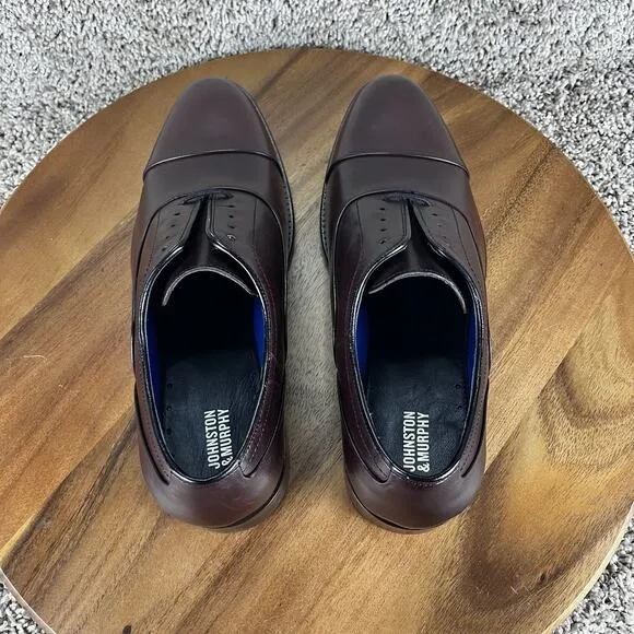 Johnston &amp; Murphy Cap Toe Oxford Men’s Size 8.5 Dress Shoes 59-2474 READ