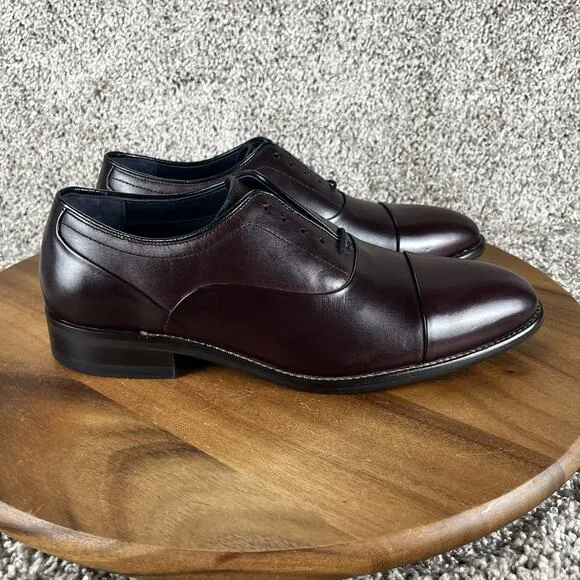 Johnston &amp; Murphy Cap Toe Oxford Men’s Size 8.5 Dress Shoes 59-2474 READ
