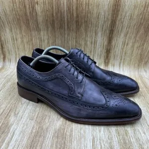 Johnston &amp; Murphy Collection Men's Size 10 M Black Dress Shoes Crafted in Italy