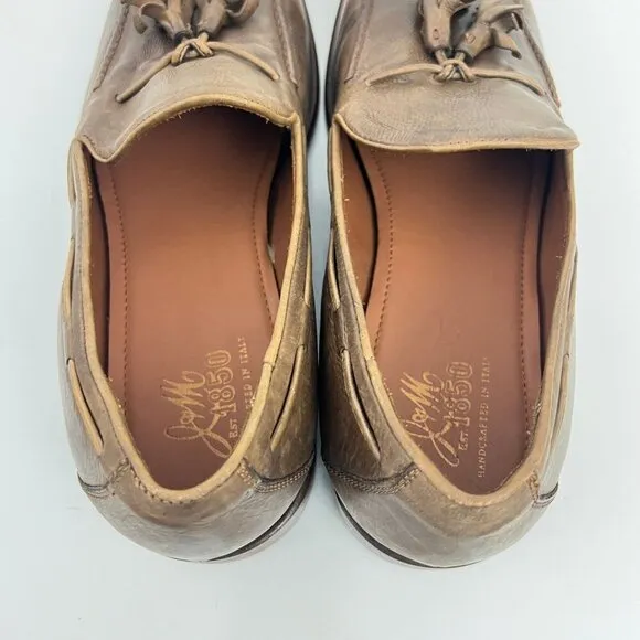 Johnston &amp; Murphy Mens Bryson Tassel Loafers Size 11 Brown Leather Slip-On Shoes