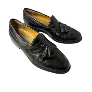 Johnston &amp; Murphy Men’s Leather Loafer Black Tassel Dress Shoes Size 9M