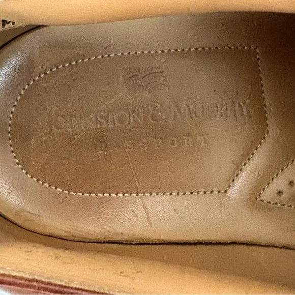 Johnston &amp; Murphy Men’s Passport Leather Oxford Size 10.5 Dress Shoes