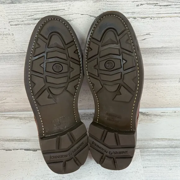 Johnston &amp; Murphy Men’s Passport Leather Oxford Size 10.5 Dress Shoes