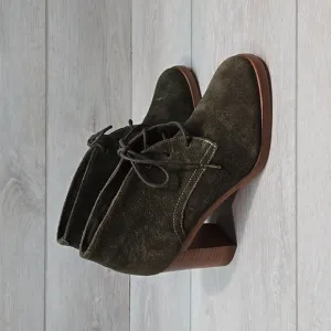 Johnston &amp; Murphy Women Ankle Leather Heels Shoes boots shoes sz 6M