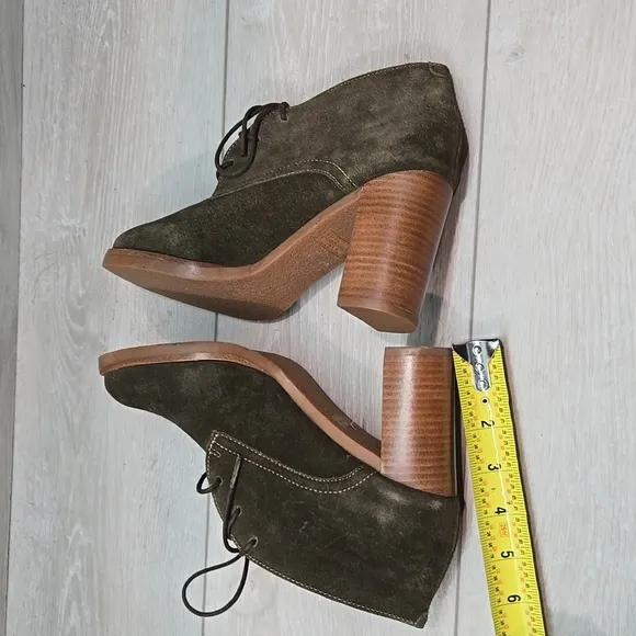 Johnston &amp; Murphy Women Ankle Leather Heels Shoes boots shoes sz 6M