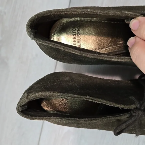 Johnston &amp; Murphy Women Ankle Leather Heels Shoes boots shoes sz 6M