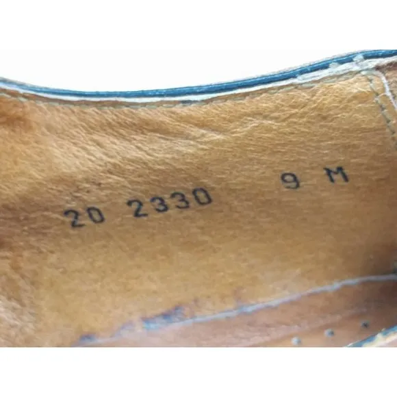 Johnston Murphy E Collection Brown Leather 9 M