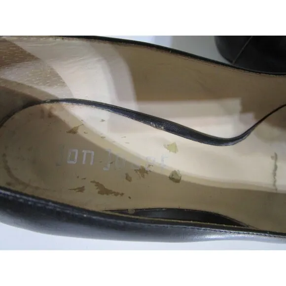 Jon Josef Womens Anthropologie 3&quot; Heels Brown Gold Leather SZ 6