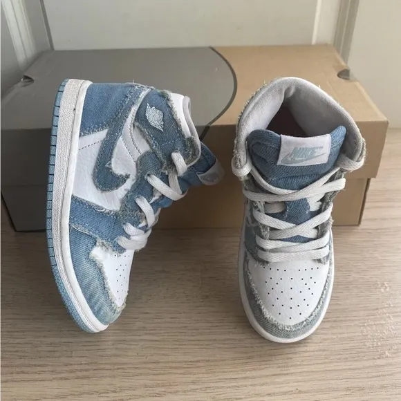 Jordan 1 High Og ‘Denim’ Toddler Sneakers- SZ 9 C