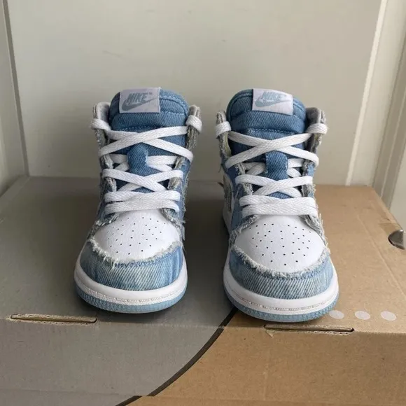 Jordan 1 High Og ‘Denim’ Toddler Sneakers- SZ 9 C