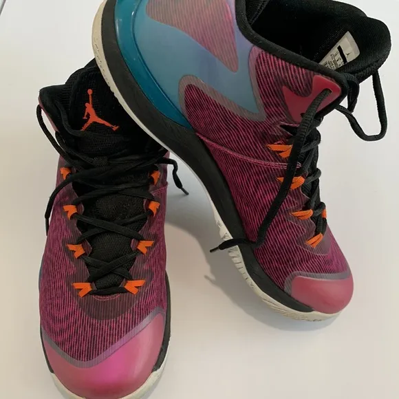 Jordan air blue pink sneakers size 10