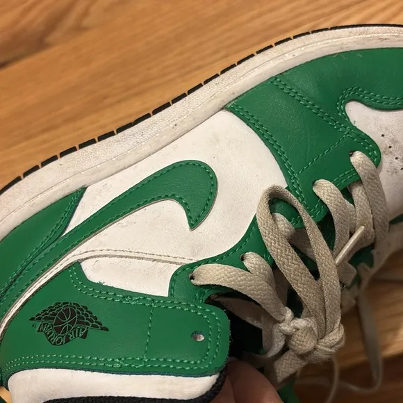 Jordan Green and Black Sneakers