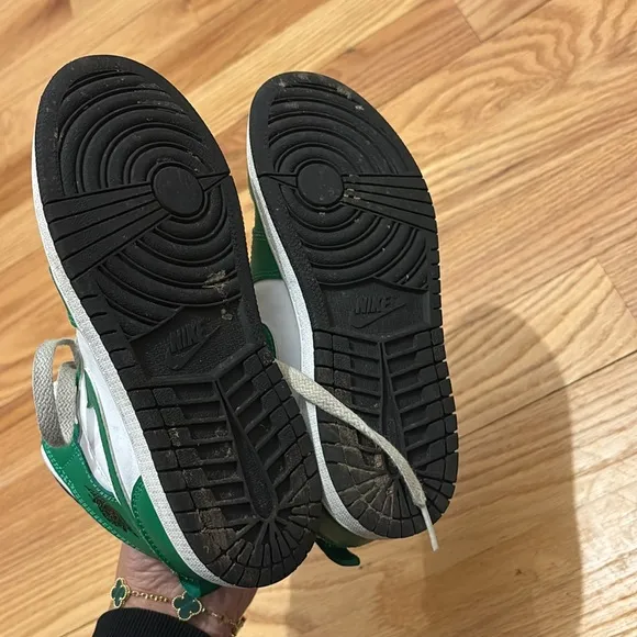 Jordan Green and Black Sneakers