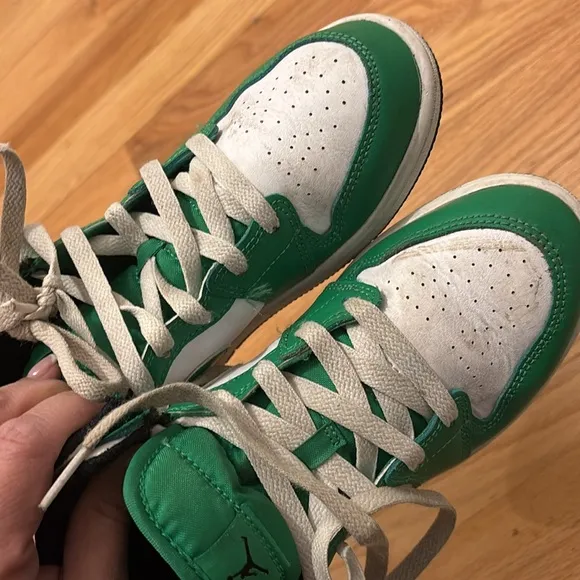 Jordan Green and Black Sneakers