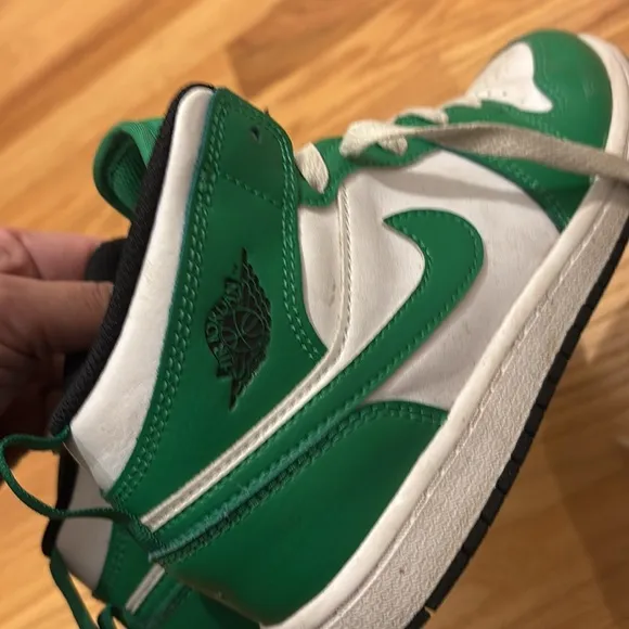 Jordan Green and Black Sneakers