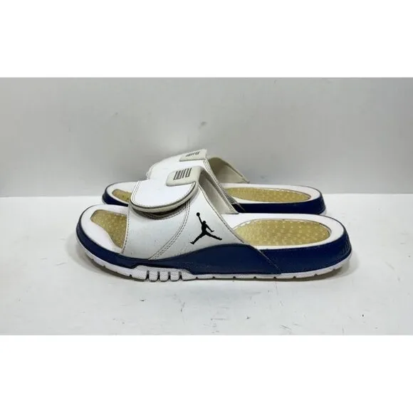 Jordan Hydro 11 Retro Navy AA1336-102 White Men’s Size 10 Shoes Sandals Slides