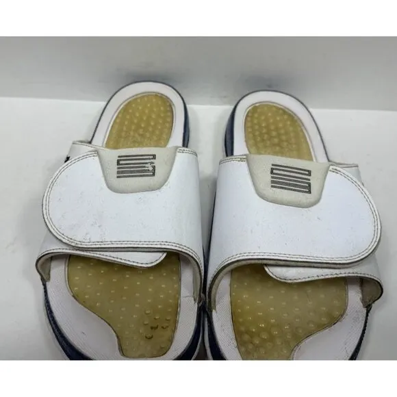 Jordan Hydro 11 Retro Navy AA1336-102 White Men’s Size 10 Shoes Sandals Slides