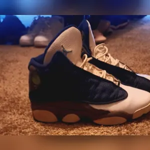 Jordan sneakers. Red Blue and White 13s. Size 7y