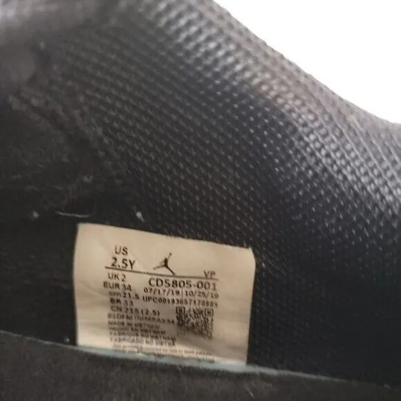 Jordan Why Not Zer0.3 “The Family” Black/Metallic Gold-White Size 2.5 Y Sneakers