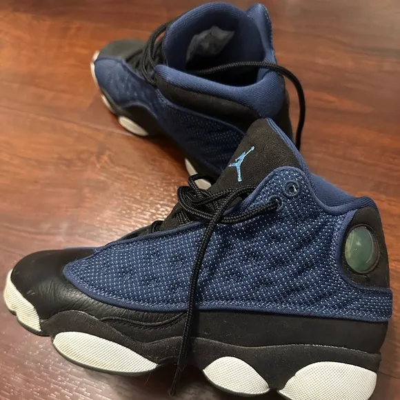 Jordan Youth Size 4 Blue/Black/White