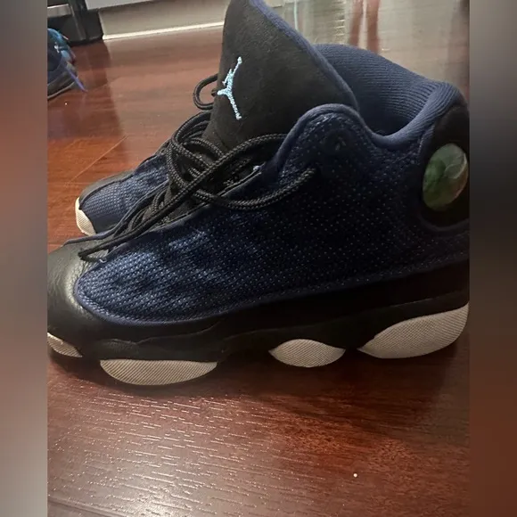 Jordan Youth Size 4 Blue/Black/White
