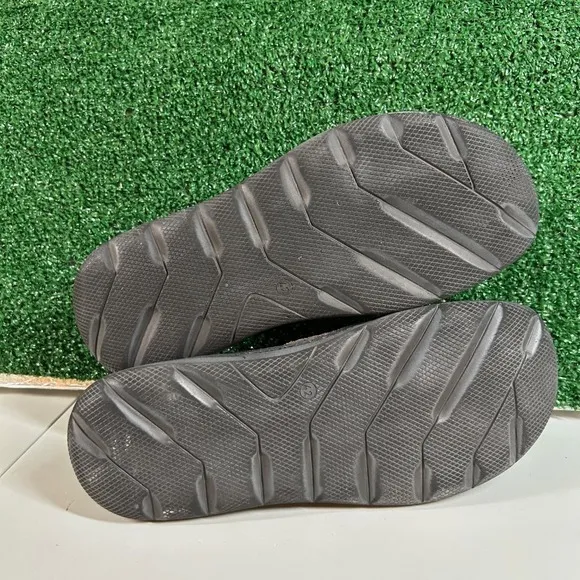 Josef Seibel Maverick‎ 03 Leather Slides Sandals Comfort Black Mens 8/8.5 / 44EU
