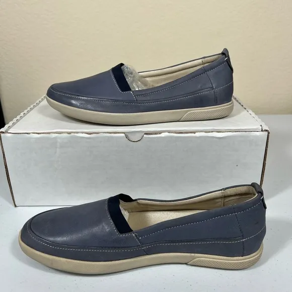 Josef Seibel slip on leather blue sneakers 37