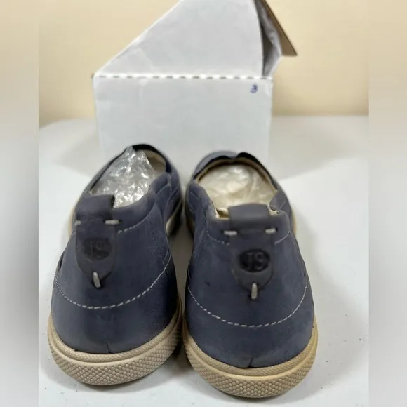 Josef Seibel slip on leather blue sneakers 37