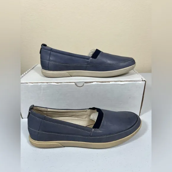 Josef Seibel slip on leather blue sneakers 37