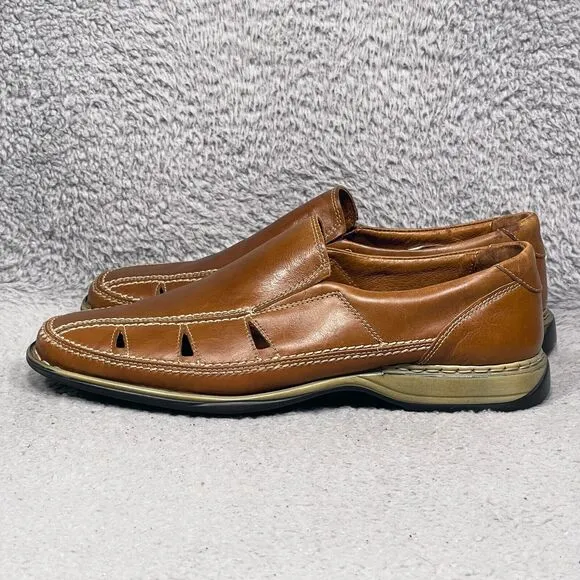 Josef Seibel Steven 12 Mens Size 43 US 9.5-10 Fisherman Loafers Shoes Brown