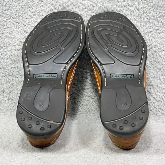 Josef Seibel Steven 12 Mens Size 43 US 9.5-10 Fisherman Loafers Shoes Brown