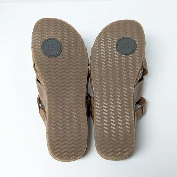 Josef Seibel Tonga 74 Slide Sandals, Brown Leather, Women's 38 EU (US 7-7.5)