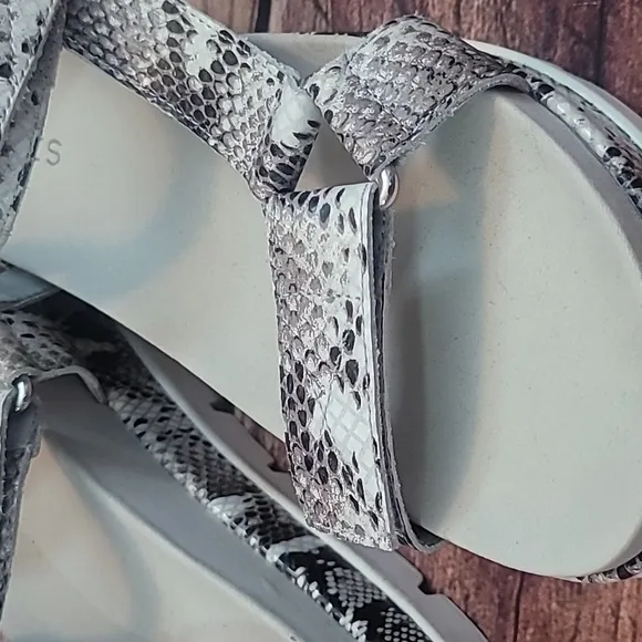 J/Slides Python Leather Sandals