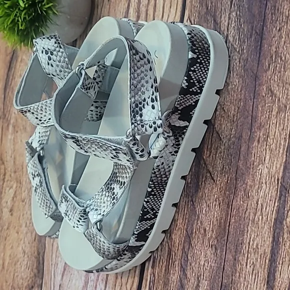 J/Slides Python Leather Sandals