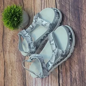 J/Slides Python Leather Sandals