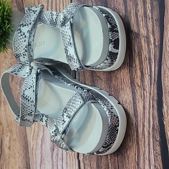 J/Slides Python Leather Sandals