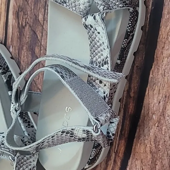 J/Slides Python Leather Sandals